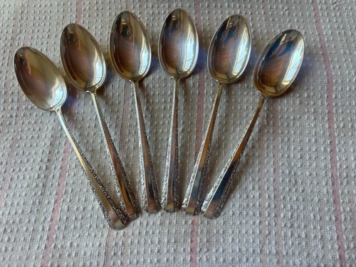 Towle Candlelight Sterling Silver Teaspoons Solid Silver 6 Total