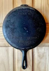 Wagner Ware Cast Iron 10 1/2" Chicken Fryer #8 Deep Skillet USA Sits Flat!
