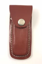Brown Leather Sheath For 3.75" Closed Pocket Knives 11883-L