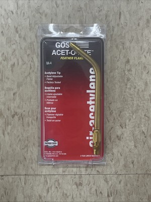 #ad Goss Acet O Lite Feather Flame BA 4 Acetylene Tip $55.54