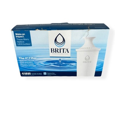 Brita Standard Replacement Filters 4-Pack OB03 Pitcher Dispenser Water Filter