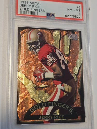 1996 Fleer Metal - Gold Fingers Jerry Rice #6💥💥💥📈📈 rare