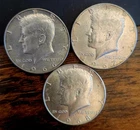 LOT OF 3 - 1966, 67, 68 D 40% Silver Kennedy Half Dollars