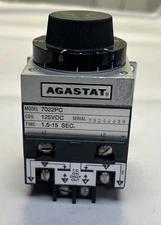AGASTAT,7022PC,TIME DELAY RELAY 1.5-15 SEC