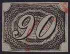 BRAZIL ~1844, Sc #10, INCLINADO - USED