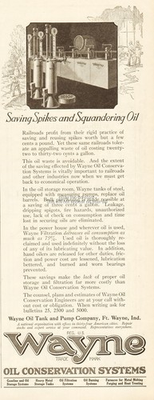 #ad #ad 1921 Wayne Oil Tank amp; Pump Co Fort Wayne Indiana Conservation System Vintage Ad $7.69