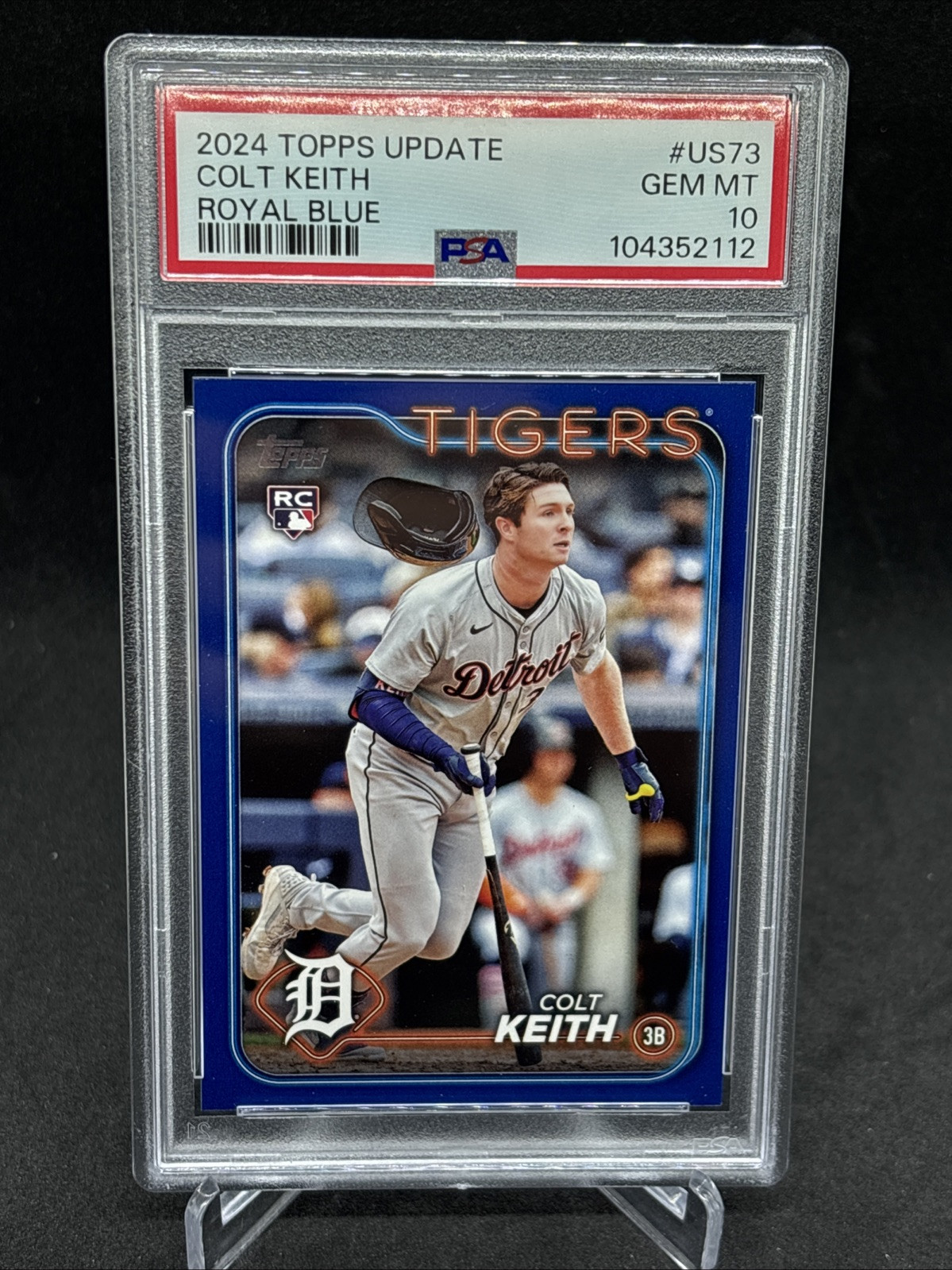 2024 Topps Update COLT KEITH Royal Blue Parallel #US73 Tigers Rookie RC PSA 10