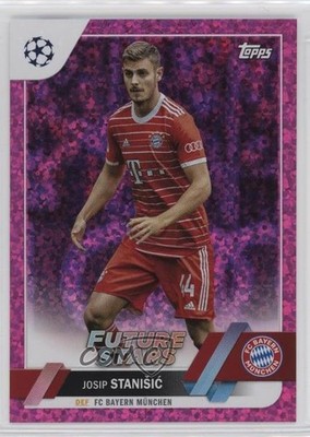2022 UEFA Club Competitions Future Stars Pink Sparkle Foil Josip Stanisic 0jf5