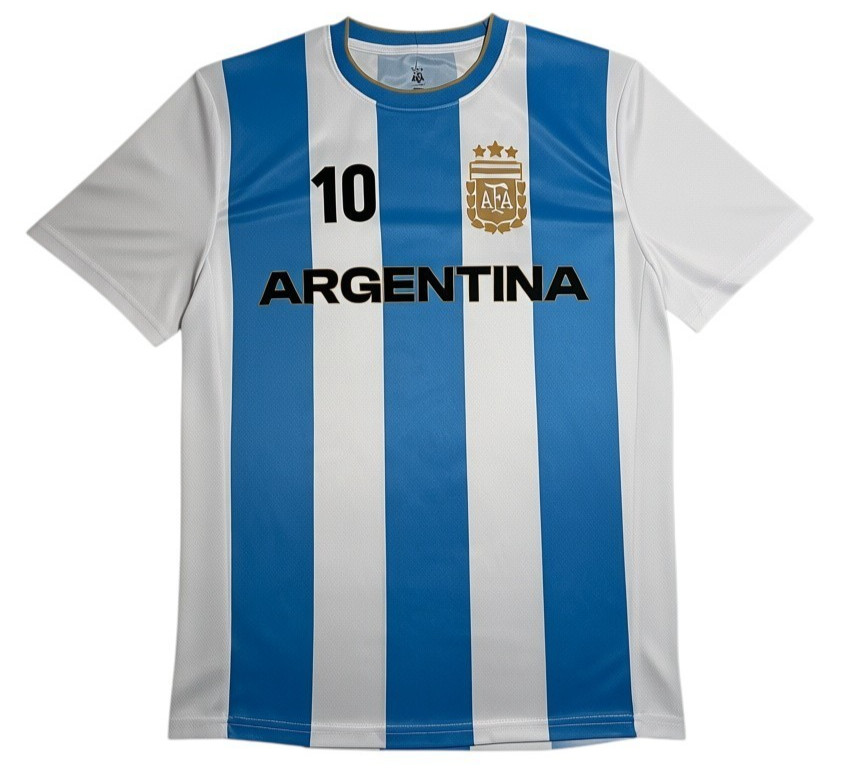 Lionel Messi Argentina #10 Soccer Jersey Mens Small AFA Blue White jersey NEW