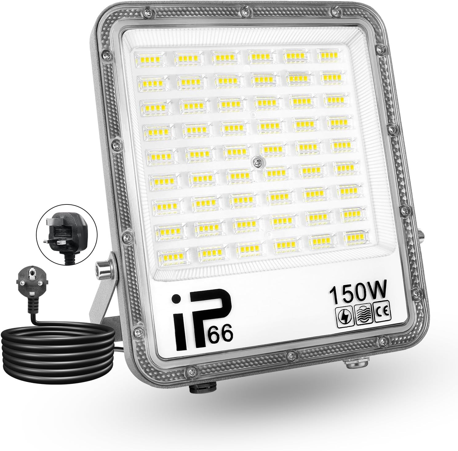 Lampada Da Esterno a LED Da 150W, Luce Da Lavoro LED 15000LM 6500K, Luce Di Sicu