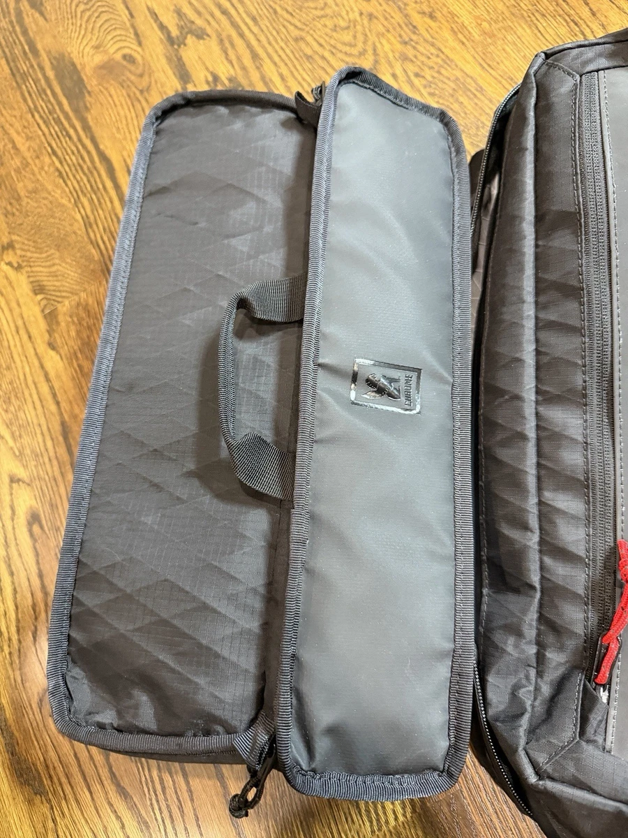 Chrome Kadet Sling Messenger Bag Black/Reflective Organizer