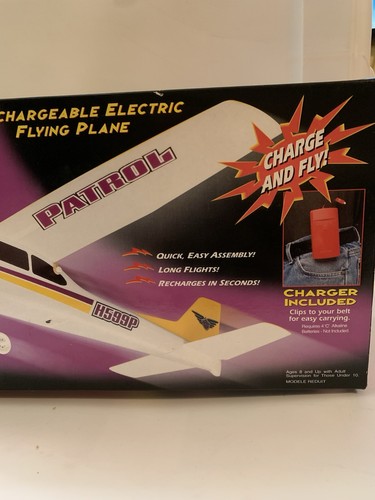 NUOVO Vintage 90S COX 5841 SKY CRUISER HIGHWAY PATROL VOLO MODELLO ELETTRICO AEREO - Foto 6 di 9