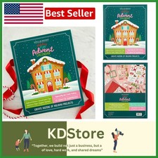 Holiday Advent Calendar Craft Kit 12 Days of Paper Sticker Surprises for DI...