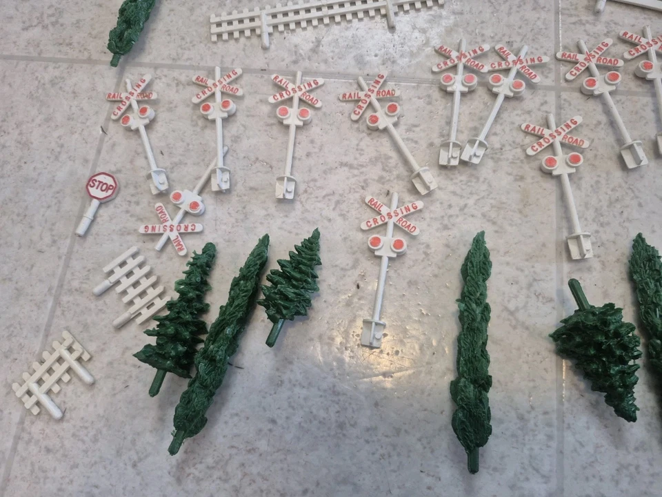 AMERICAN FLYER ALL ABOARD S GAUGE PAINEL CÊNICO ACESSÓRIO Placa de Árvores LOTE - Imagem 2 de 4