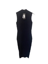 Marciano NWT Cave Navy Body Con Ribbed Sleeveless Sweater Dress Small “Gwen”