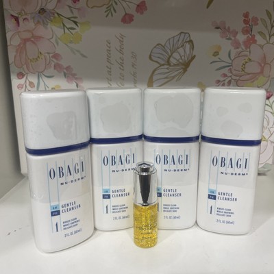 OBAGI Nu-Derm x 4  Gentle Cleanser2oz ea NEW SEALTotal 8 oz  ( GIFT DailySerum )