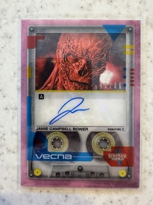 Zerocool Stranger Things 4 Vecna Cassette Tape Autogrammkarte