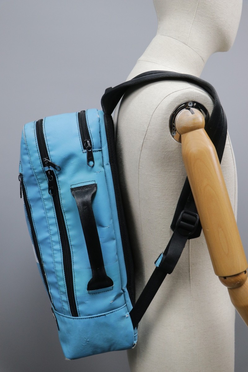 FREITAG Vintage Ultra RARE F303 HAZZARD Blue Backpack Sz Large | eBay