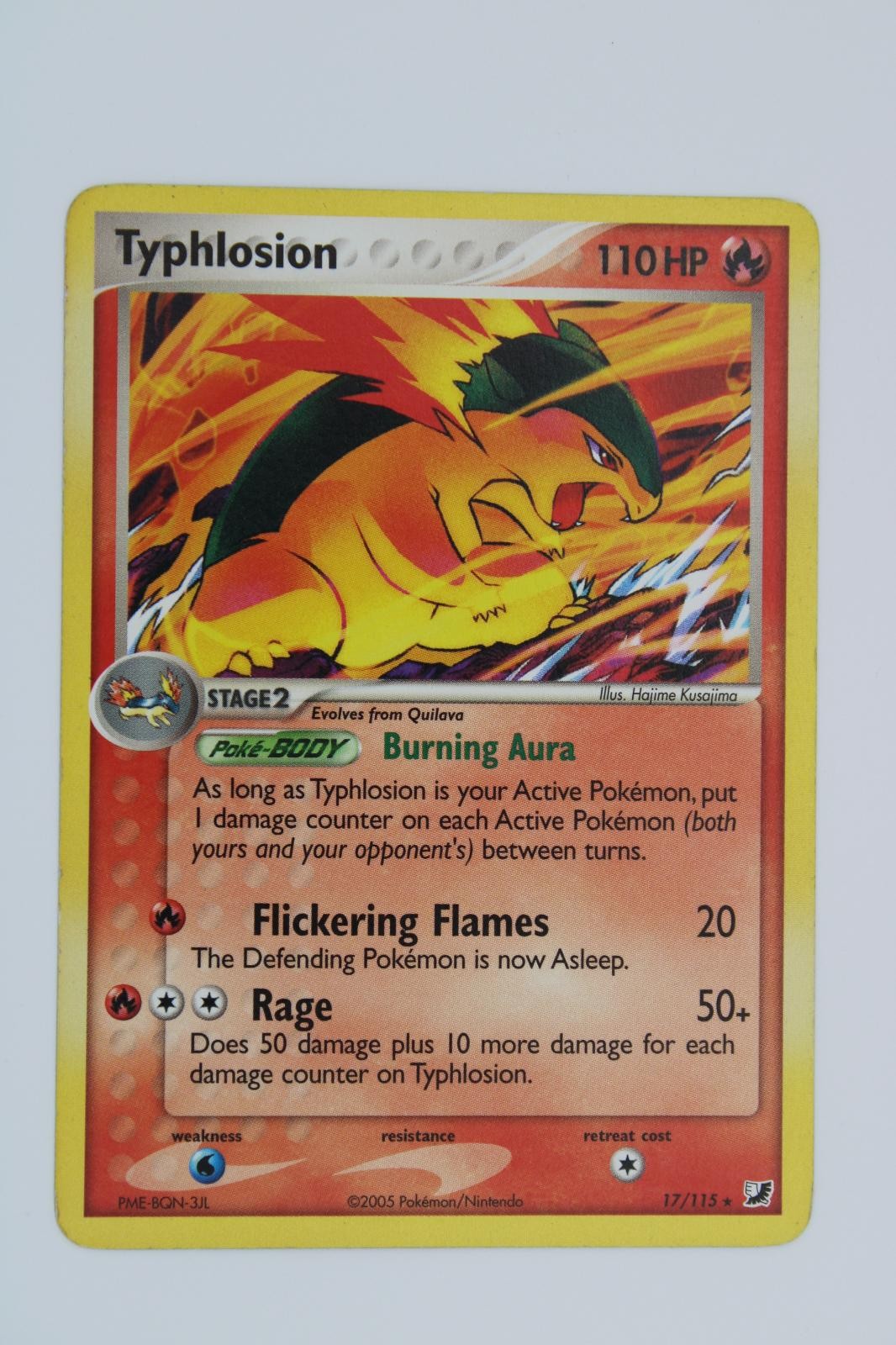 TYPHLOSION (EX UNSEEN FORCES) 17/115 MP RARE DECK EXCLUSIVES POKEMON B2-S2