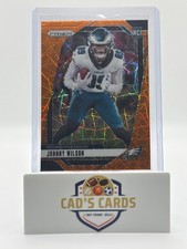 2024 Panini Prizm - Johnny Wilson #355 (RC) Orange Lazer Prizm - Eagles 