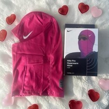 Nike Pro Hyperwarm Therma-FIT Hood Pink Balaclava Ski Mask Football New