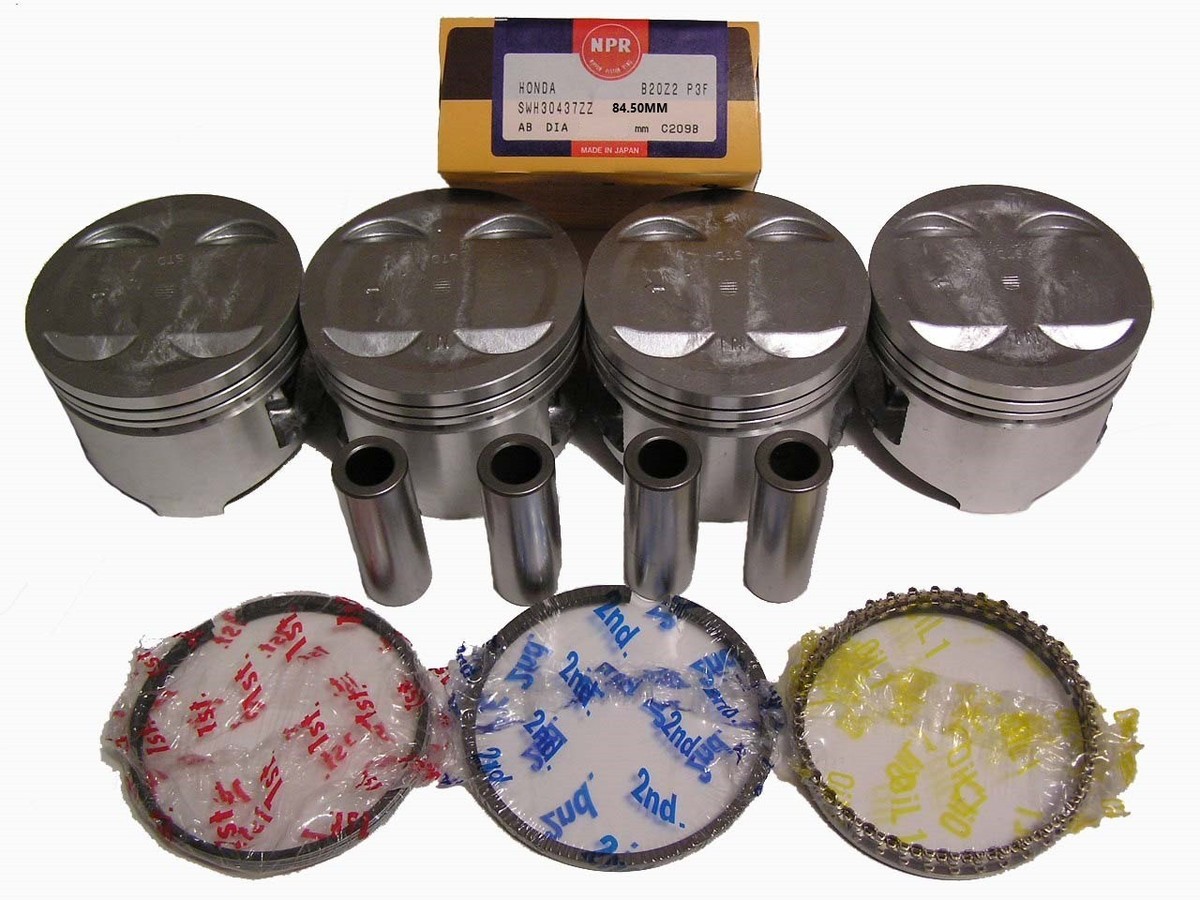 NIPPON RACING PHK B20Z2 B20B PRESS FIT PISTONS AND NPR RINGS 84.50