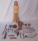Vintage  Marx Chief Cherokee 11.5" Action Figure For Parts with Accessories