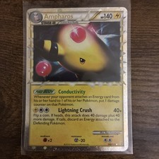 Ampharos (Prime) Ultra Rare HeartGold SoulSilver HS Lightning Holo 105/123 LP on eBay