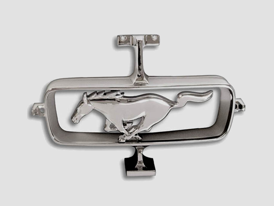 NEW! 1964 - 1965 Mustang Chrome Grill Ornament Horse Pony and