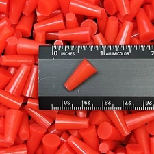 High Temp Masking Supply .187" x .343" STP103 Silicone Rubber Plugs - 50 Pack