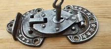 Antique Trunk lock with Key Patent 1887