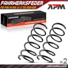 2x Federn Fahrwerksfeder Hinterachse für Ford KA RU8 1.2 1.3 TDCi 2008-2016
