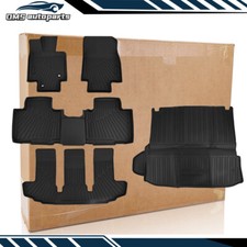 All Weather 3d Floor Mats Cargo Liner Full Set For 2020-2025 Toyota Highlander