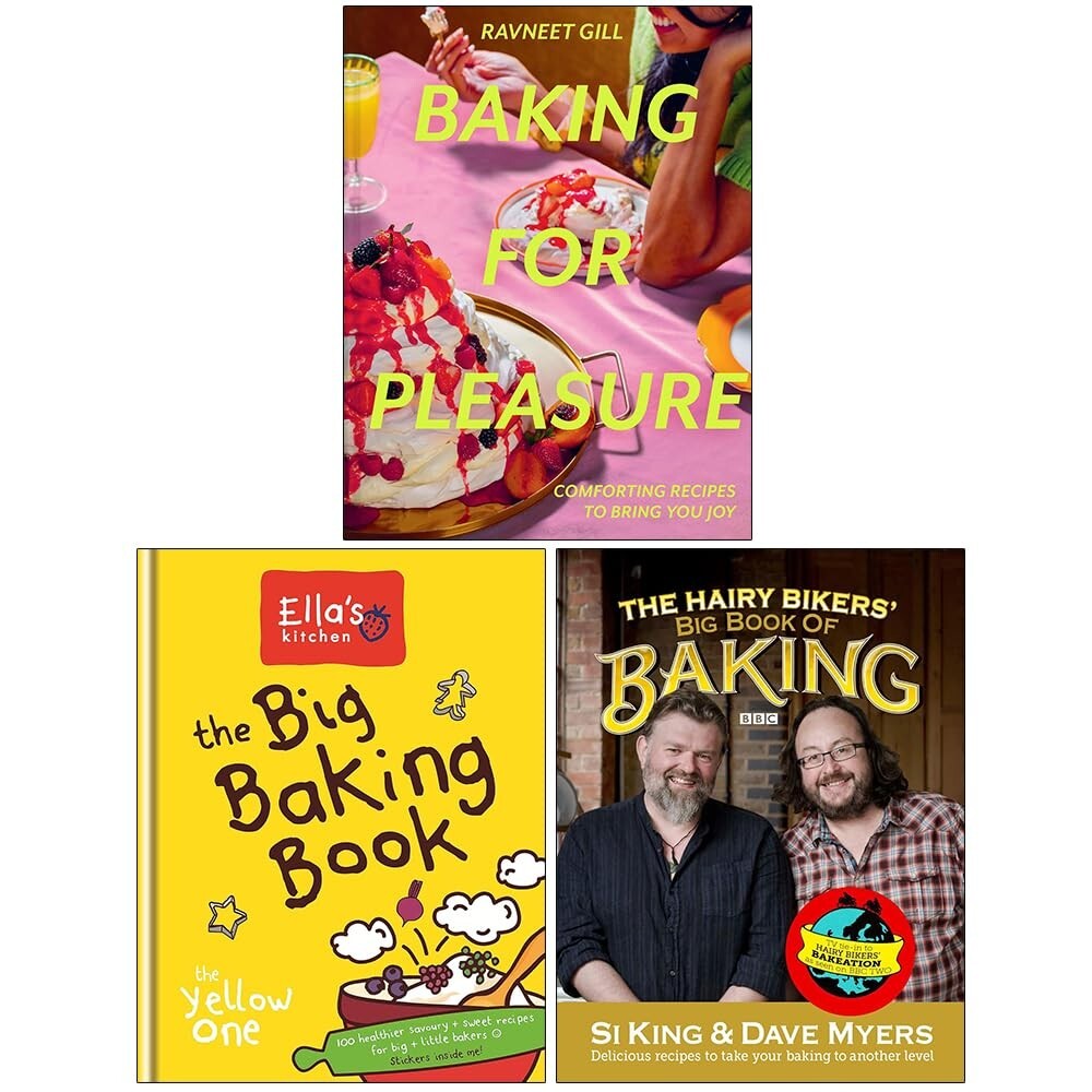 Baking for Pleasure, Ella's Kitchen The Big Baking Book,Hairy Bikers3 Books Set