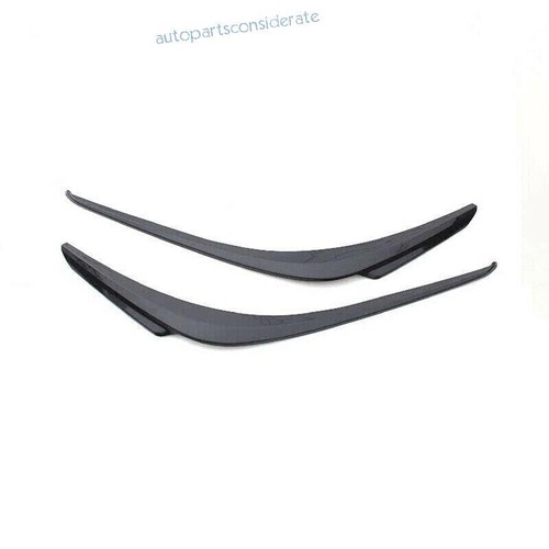 For Toyota Corolla 2020-2024 Front Headlight Eyebrow Eyelid Strip Glossy Black - Picture 9 of 10