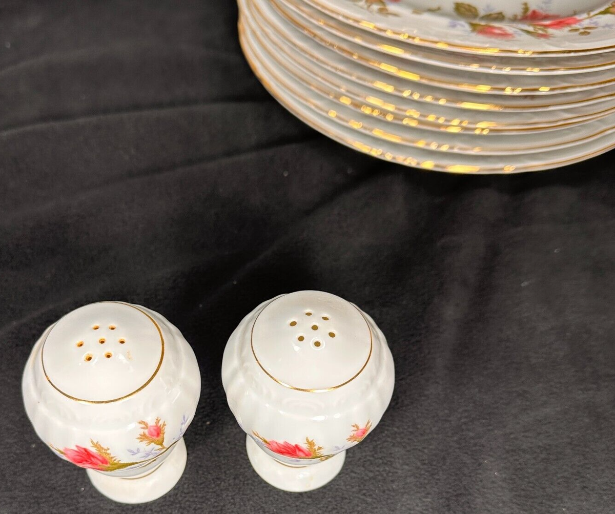 China Royal Rose Japan Rare Vtg WWII - 57 Pieces, 8-6 pc China Royal Rose Japan Rare Vtg WWII - 57 Pieces, 8-6 pc