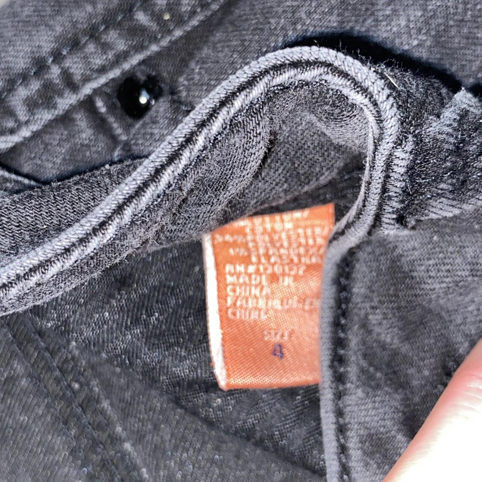 Christopher Blue Vaqueros Mujer, Negro, Pierna Recta Entrepierna, Talla 4 Foto 4 de 4