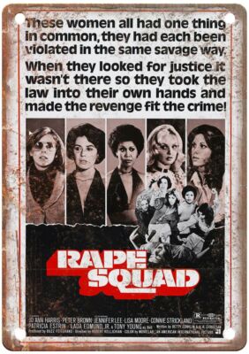 Rape Squad Vintage Movie Poster Old Retro Look Metal Sign MP3622