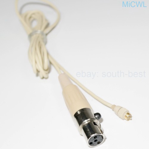 Cardioid Detachable Headset Microphone for Shure Wireless Separate Cable mini 4P - Picture 6 of 8