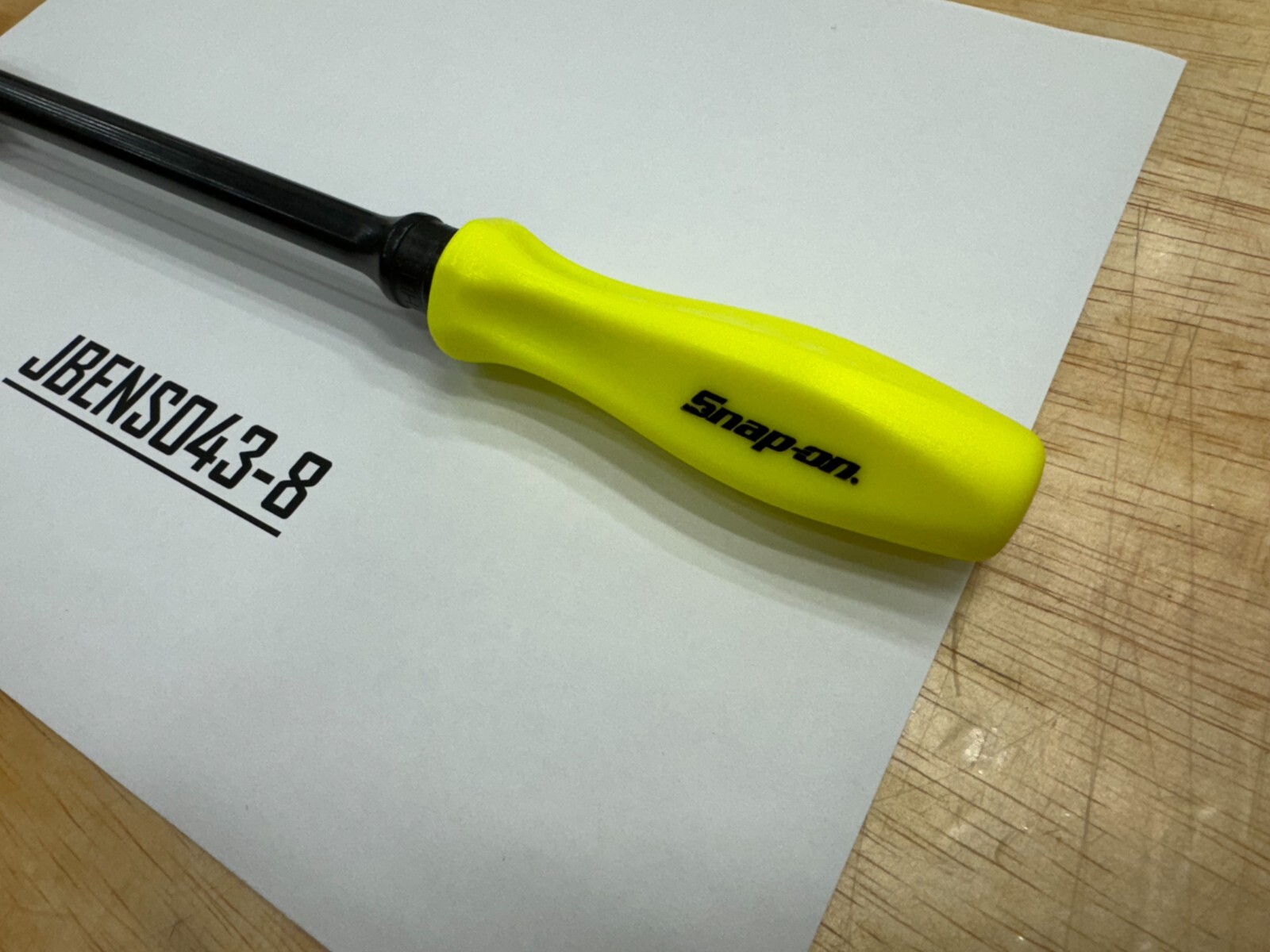 Snap-on Hi-Viz Hard Grip Reversible Screwdriver Set - 4-in-1 Yellow High Visibility