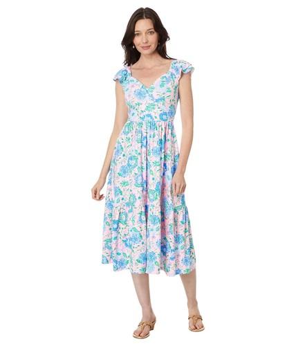 Woman's Dresses Lilly Pulitzer Bayleigh Flutter Sleeve Midi