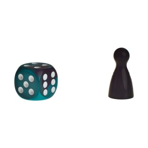 Dice - Los Angeles - Green and Purple - Plastic - 16 MM - Picture 3 of 4