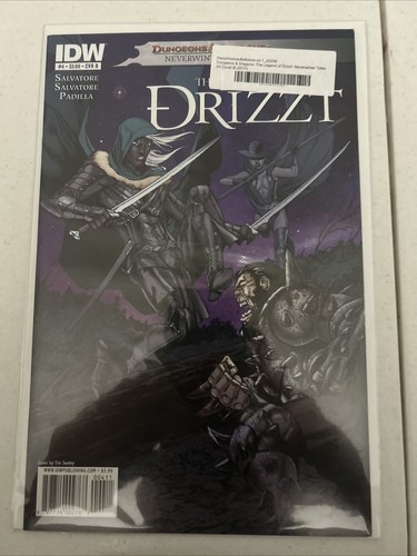 DUNGEONS & DRAGONS NEVERWINTER TALES LEGEND OF DRIZZT #4 IDW Comics Salvatore