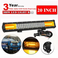 20inch Strobe Led Light Bar with Wiring Harness SUV truck off road Car Strobe