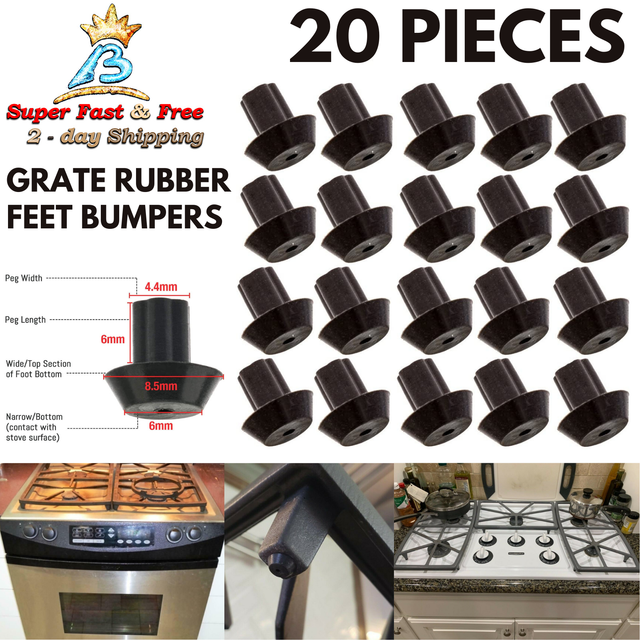 Rubber Feet Bumpers For Viking Range Gas Stove Burner Grates Frigidaire