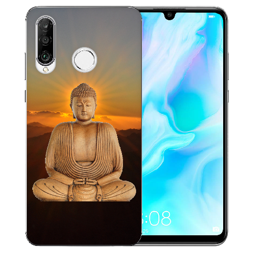 Huawei P30 Lite Schutzhülle Silikon TPU Handy Cover Case mit Foto Namen Druck - Bild 51 von 116