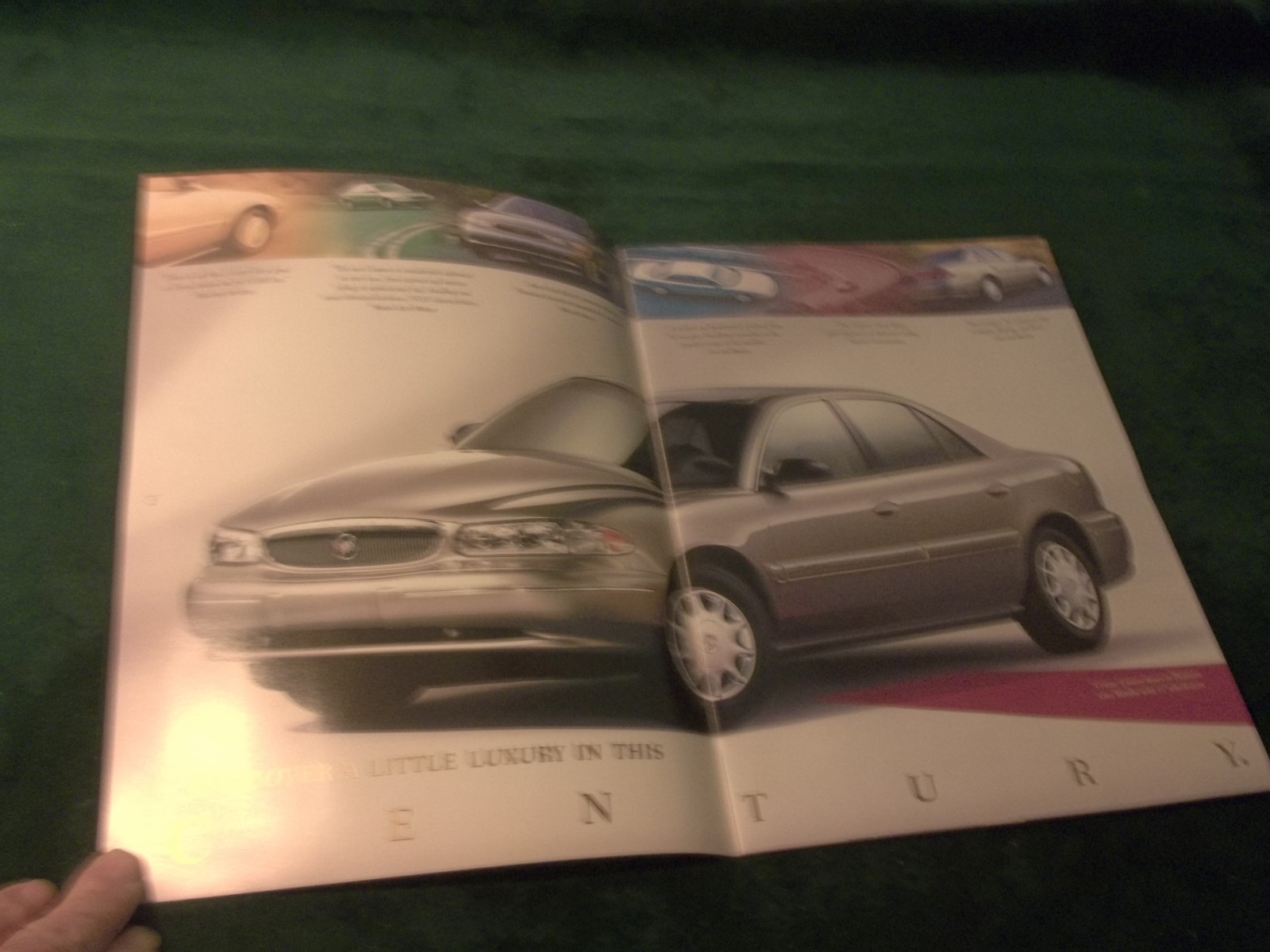 1998 Buick Century Sales Brochure Original New w/ Color Chart