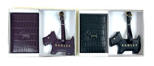 Radley Gift Set Passport Holder and Luggage Tag Faux Croc Leather New
