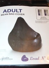  Load N' Lounge  Adult Black Vinyl Bean Bag Cover Only