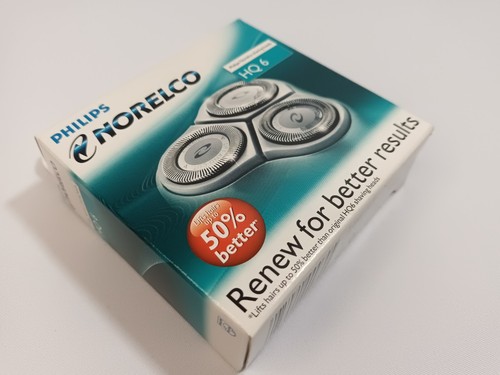 New Box Philips Norelco Shaving Head Replacement Three Cutters HQ 6 8 HQ 9 RQ 10 - Picture 8 of 26